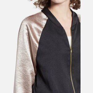 BP. | Babetown Colorblock Satin Bomber (NWT)
